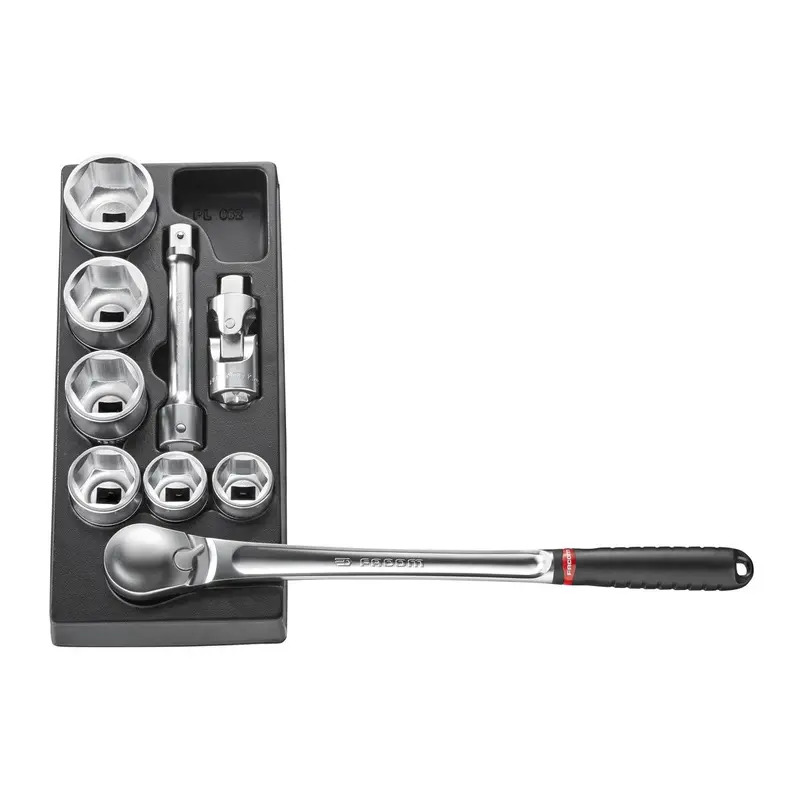 Facom Mod.Kl2 3/4" Drive 9-Piece Metric Socket Set – 34Mm To 55Mm Bi-Hex (12-Point) 1