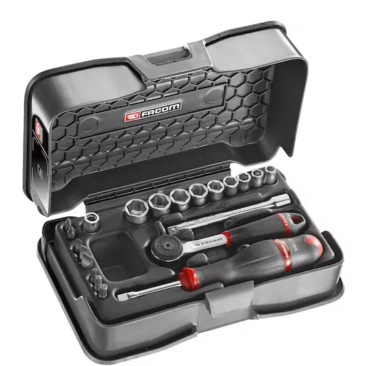 Facom R.161-4P6 Metric Socket & Bit Kit – 21-Piece 1/4" Drive (5.5–13Mm) Hex Set 1