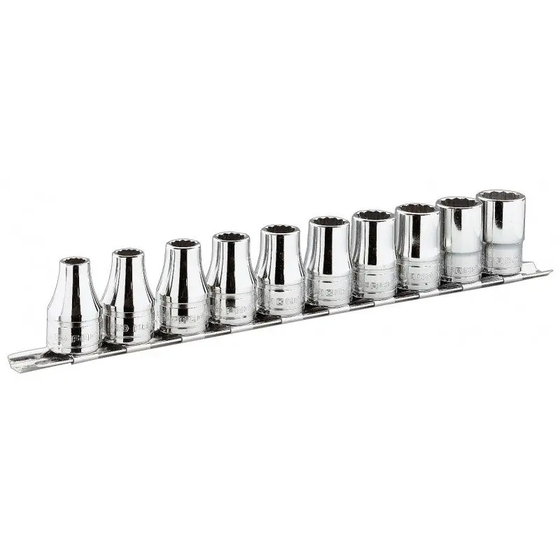 Facom R.40E 1/4" Drive 13-Piece Metric Socket Rail (3.2–14 Mm, 6-Point) 1