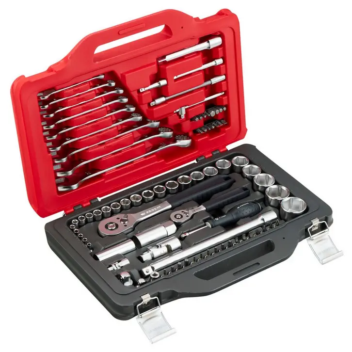 Facom Start Rsl.151-Epw82Pb Socket Set – 82-Piece Dual-Drive (1/4" & 1/2") Metric Kit (4–32Mm, 6-Point) 1