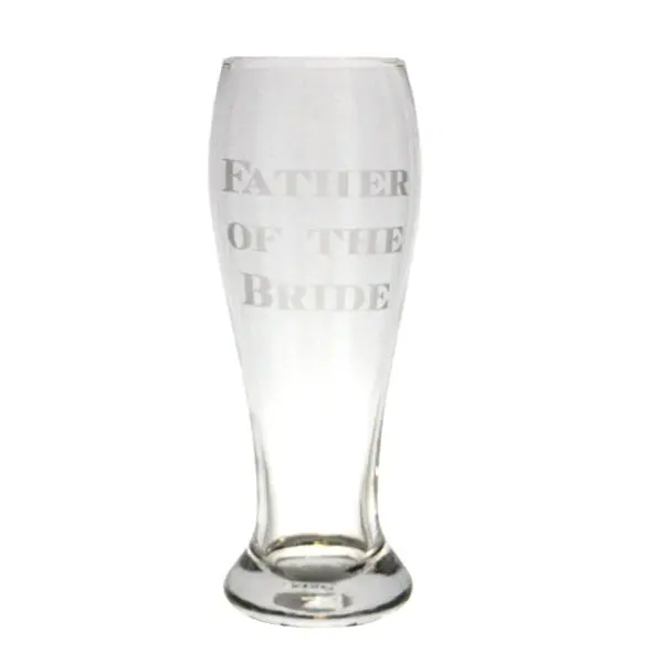 Father Of The Bride Pilsner Glass 1