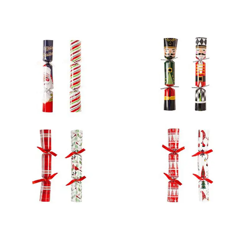 Festive Christmas Crackers With Assorted Poppers 1