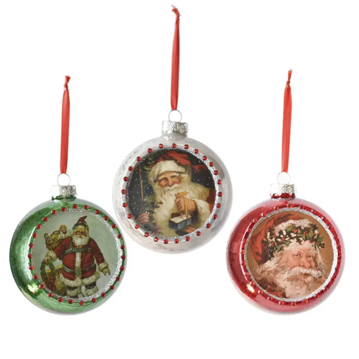 Festive Santa-Themed Christmas Ornaments 1
