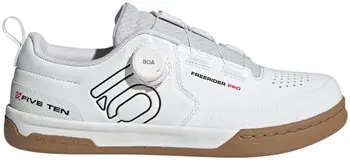 Five Ten Freerider Pro Boa Men’S Flat Mountain Bike Shoes – White/Black/Red, Size 9.5 1