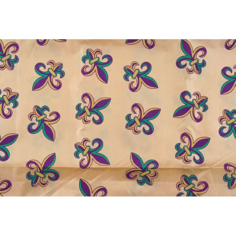 Fleur-De-Lis Printed Cotton Fabric By The Yard 1
