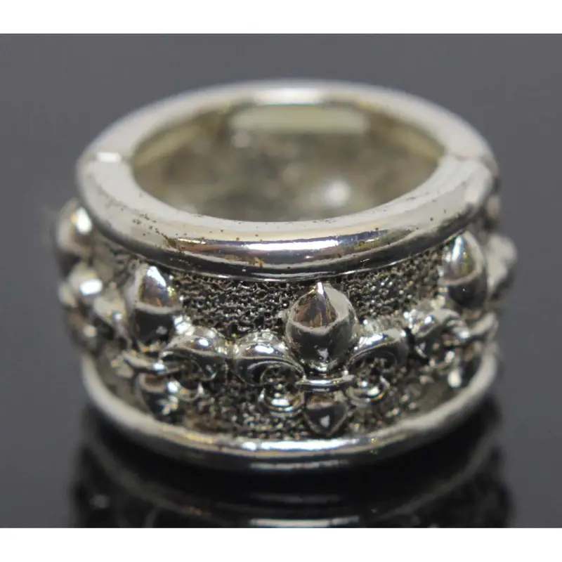 Fleur-De-Lis Stretch Ring – Flexible Sterling Silver Band 1