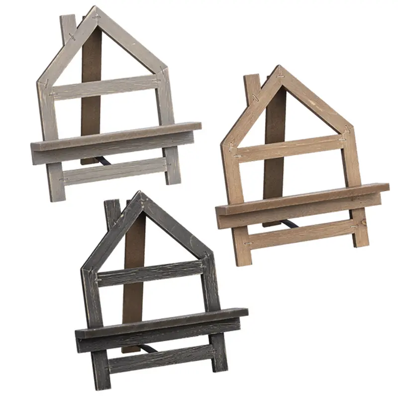 Foldable House-Shaped Display Easel For Photos Or Art 1