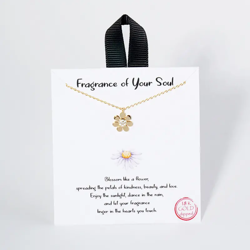Fragrance Of Your Soul Pendant Necklace – Gold Tone 1