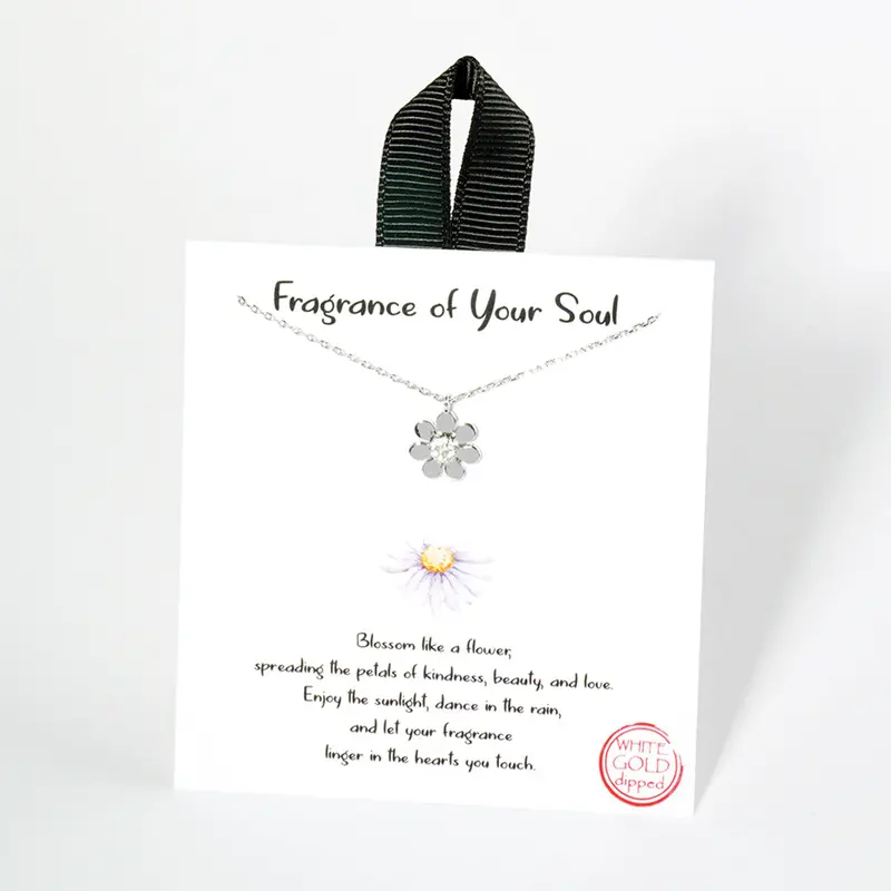 Fragrance Of Your Soul Pendant Necklace – Silver Tone 1