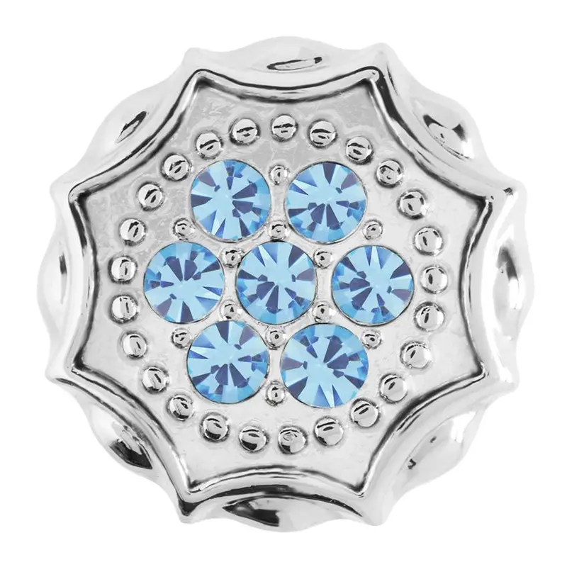 Ginger Snap Bling-Light Sapphire Pendant Necklace 1