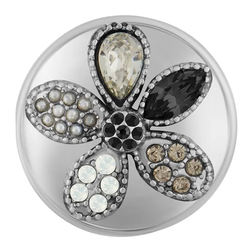 Ginger Snap Ornament: Delight Flower Series – White Palette 1