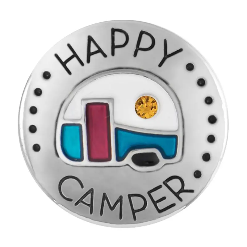 Ginger Snap Ornament: Happy Camper Illustration 1