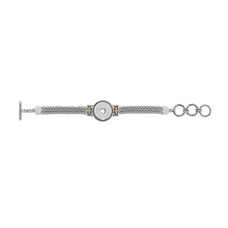 Ginger Snaps Charm Bracelet In Mixed Metals By Townsend 1