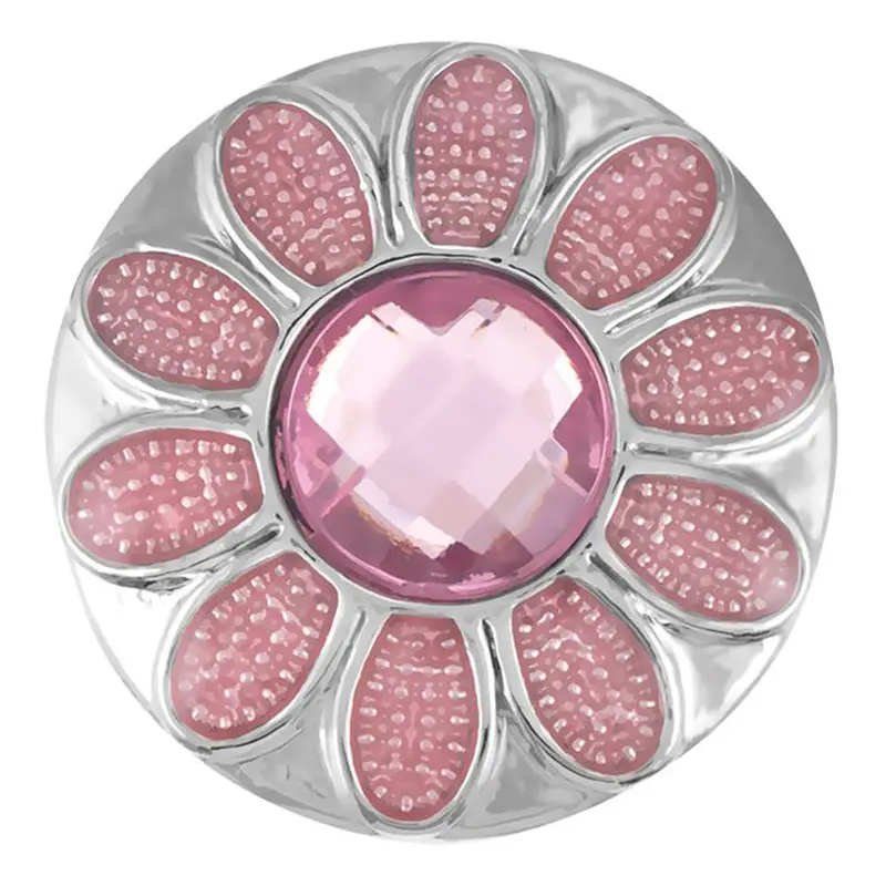 Ginger Snaps Gypsy Flower Charm – Pink Snap 1