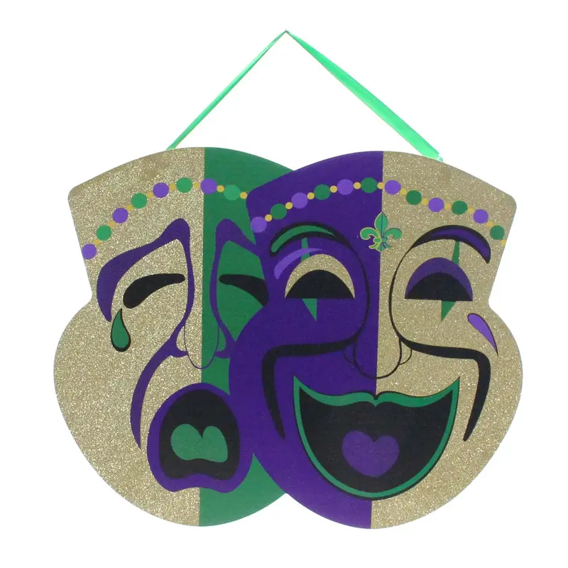 Glitter Door Hanger: Comedy And Tragedy Theme 1