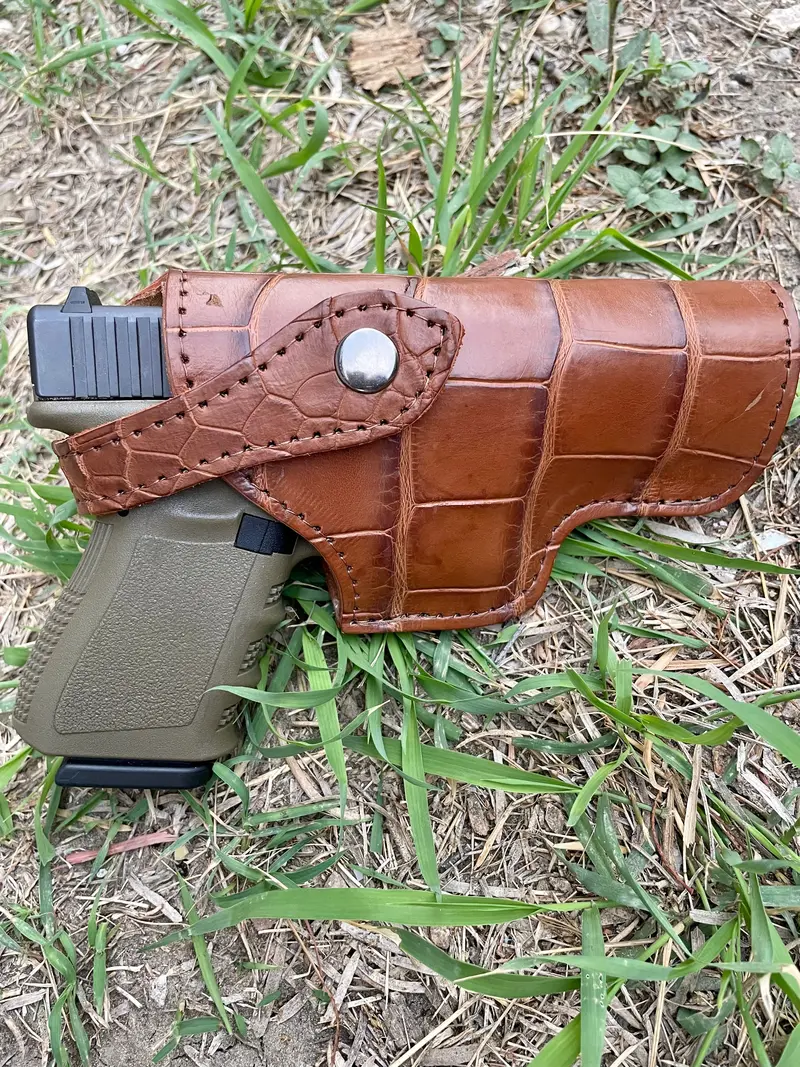 Glock-Compatible Crocodile Snap-On Holster 1