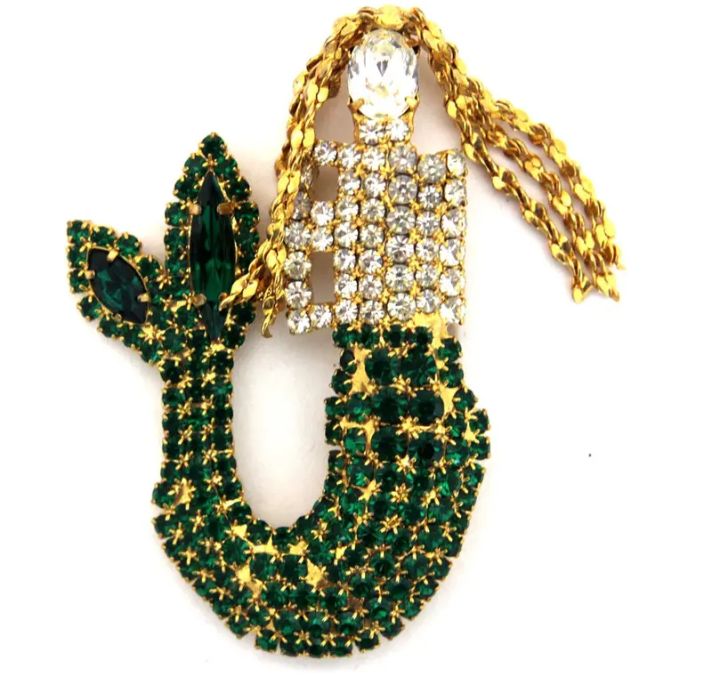 Gold Mermaid Lapel Pin 1