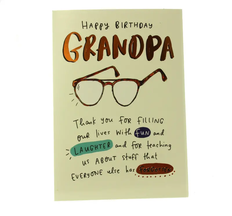 Grateful Birthday Card For Grandpa 1