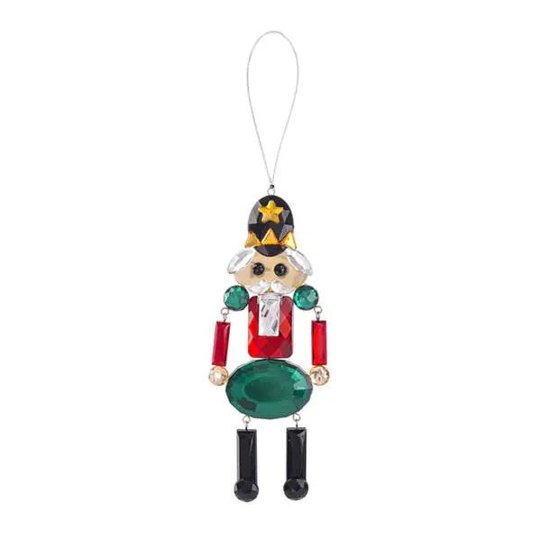 Green And Red Nutcracker Christmas Ornament 1
