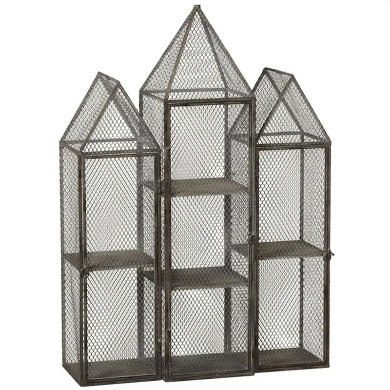Greywash Triple-Tower Cubby Unit – Modular Storage Shelf 1