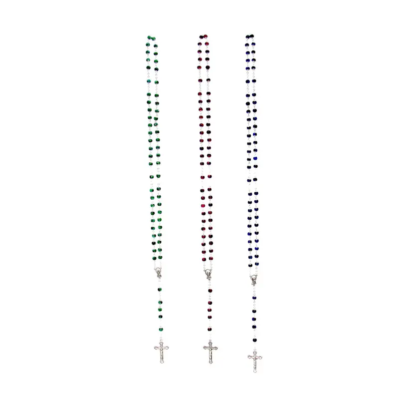 Handcrafted Speckled Bead Rosary For Prayer And Reflection 1