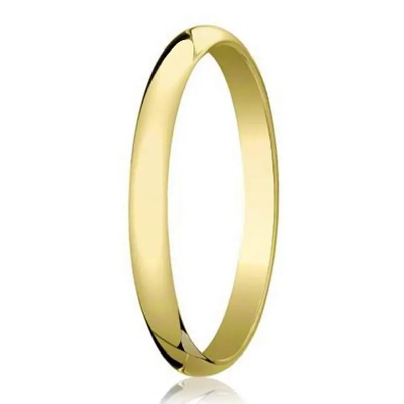 Harrison 2Mm Slim Domed Polished 14K Yellow Gold Wedding Band 1
