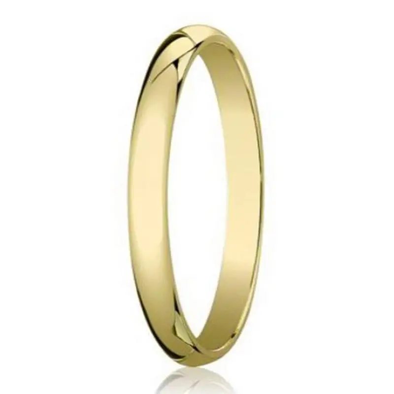 Harrison 3Mm Domed Polished 14K Yellow Gold Men'S Ring 1
