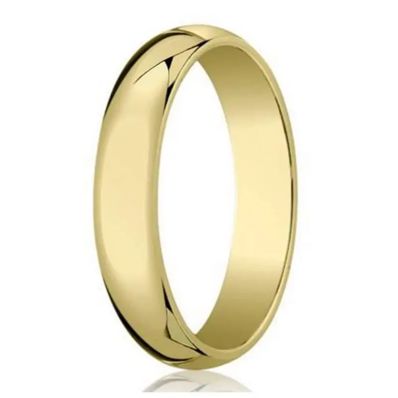 Harrison 5Mm Domed Polished 14K Yellow Gold Men'S Wedding Ring 1