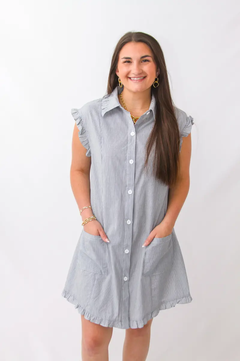 Heather Gray Minimalist Slip Dress 1