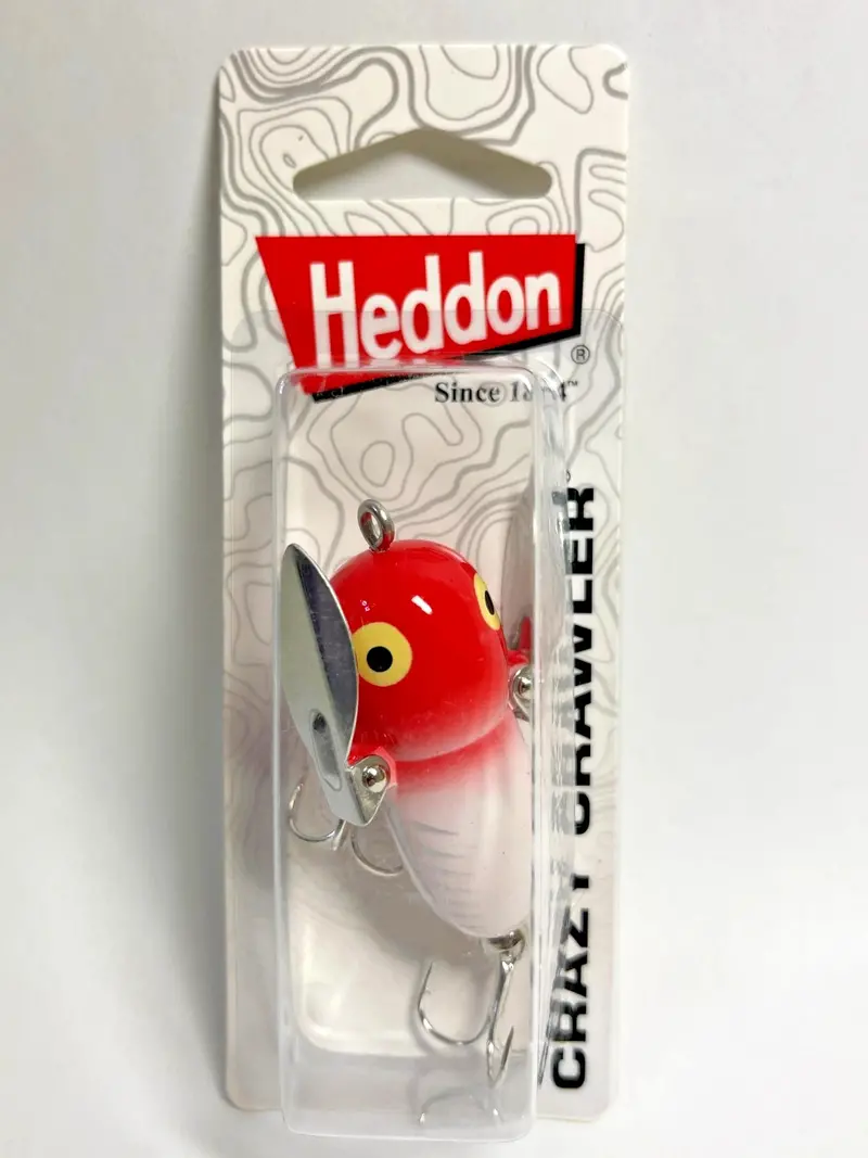 Heddon Smith Tiny Crazy Crawler X0320 – Red/White (#Xrw) 1