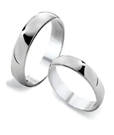 Heritage Traditional Sterling Silver Couple’S Wedding Rings – 5Mm Width 1