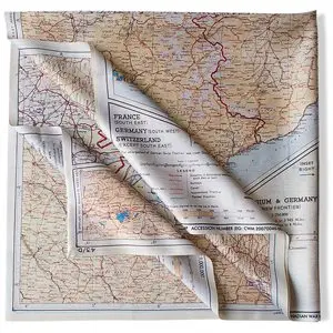 Historical Wwii Escape Map Reproduction Print 1