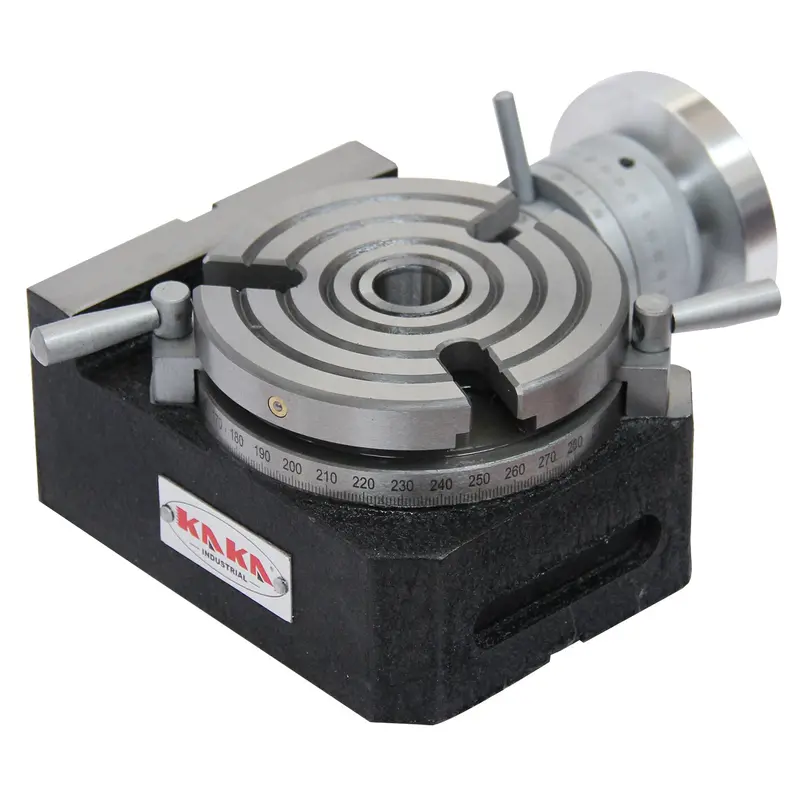 Hv-4 Compact Rotary Table – 110 Mm Cast Iron Workholding Table, Mt2 Bore, Horizontal/Vertical Mounting 1