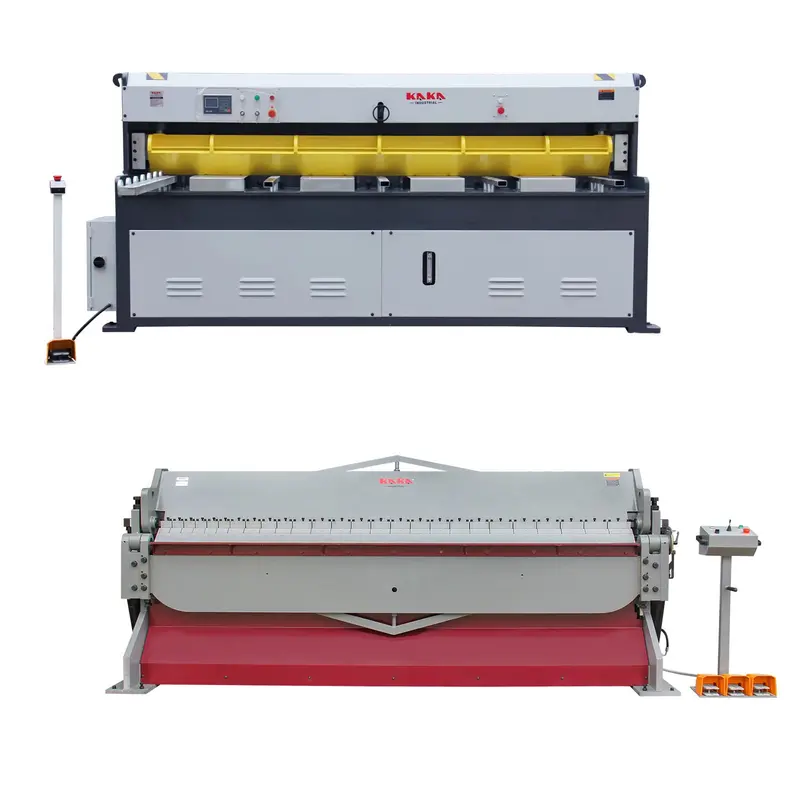 Hydraulic Metalworking Pack: Hq11-9809B Guillotine Shear & Hw-9610 Panbrake Folder 1