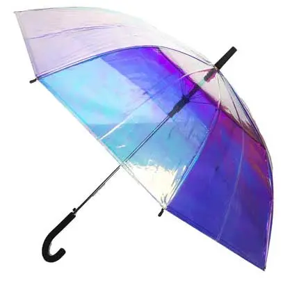 Iridescent Rainbow Rain Umbrella 1