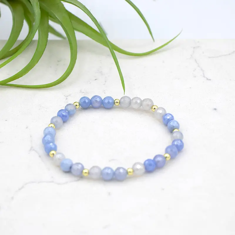 Isla Light Blue Delicate Wrap Bracelet 1