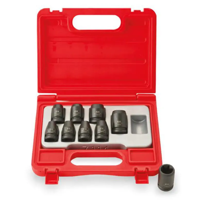 Iss Uk 1/2" Drive 9-Piece Female Torx Impact Socket Set (Set08Ft) 1