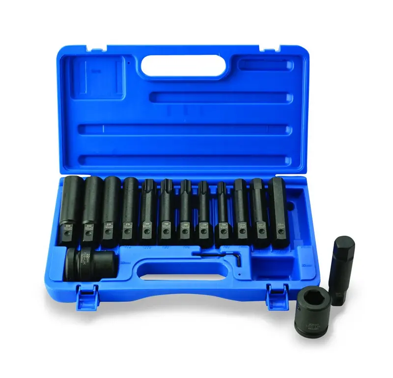 Iss Uk 3/4" & 1" Drive 15-Piece Socket Holder And Bit Set (Setholdbit) 1