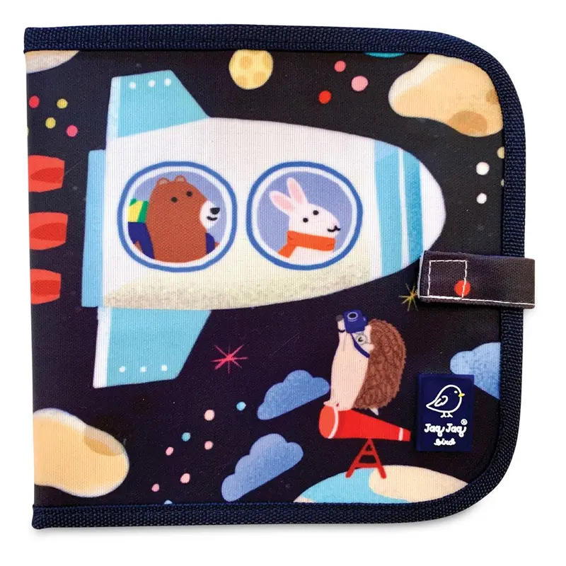 Jaq Jaq Bird Erasable Doodle Book: Jaq Jaq Bird & Friends – Spaceships 1