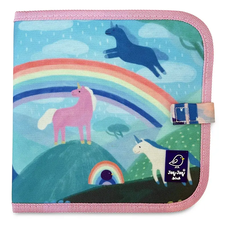 Jaq Jaq Bird Erasable Doodle Book: Unicorns Theme 1