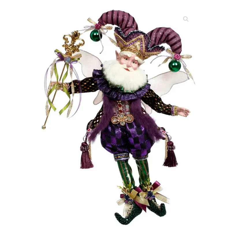 Jester-Inspired Fairy Doll (17") 1