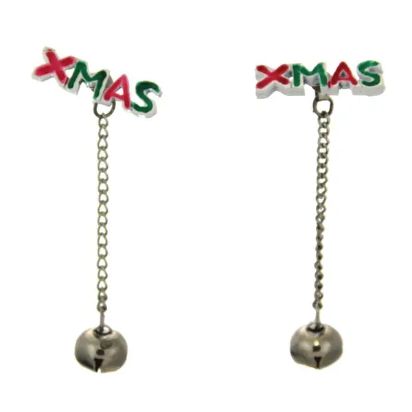 Jingle Bell Christmas Earrings 1