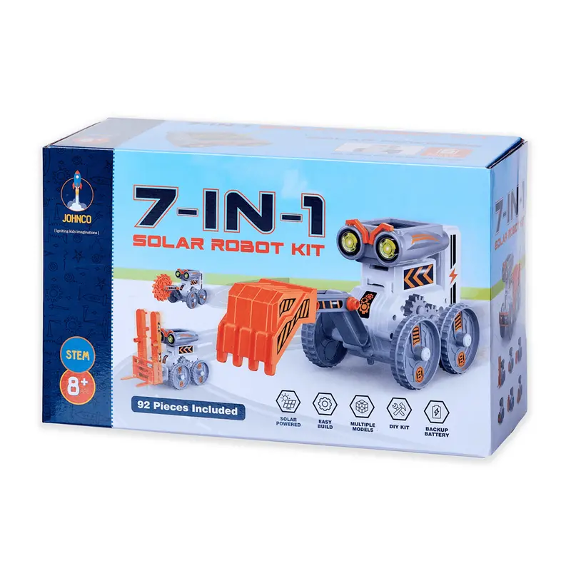 Johnco 7-In-1 Solar-Powered Robot Construction Kit 1