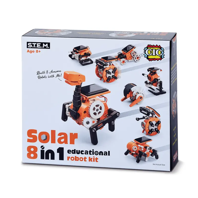 Johnco 8-In-1 Solar-Powered Educational Robot Building Kit 1