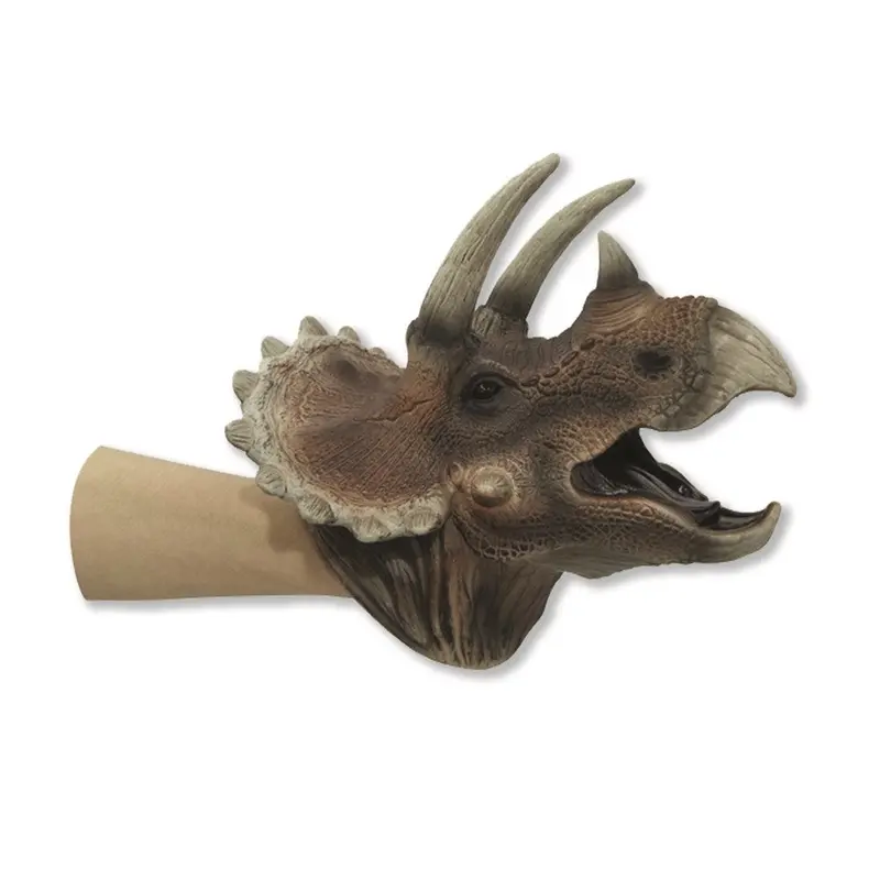 Johnco Triceratops Hand Puppet For Kids 1