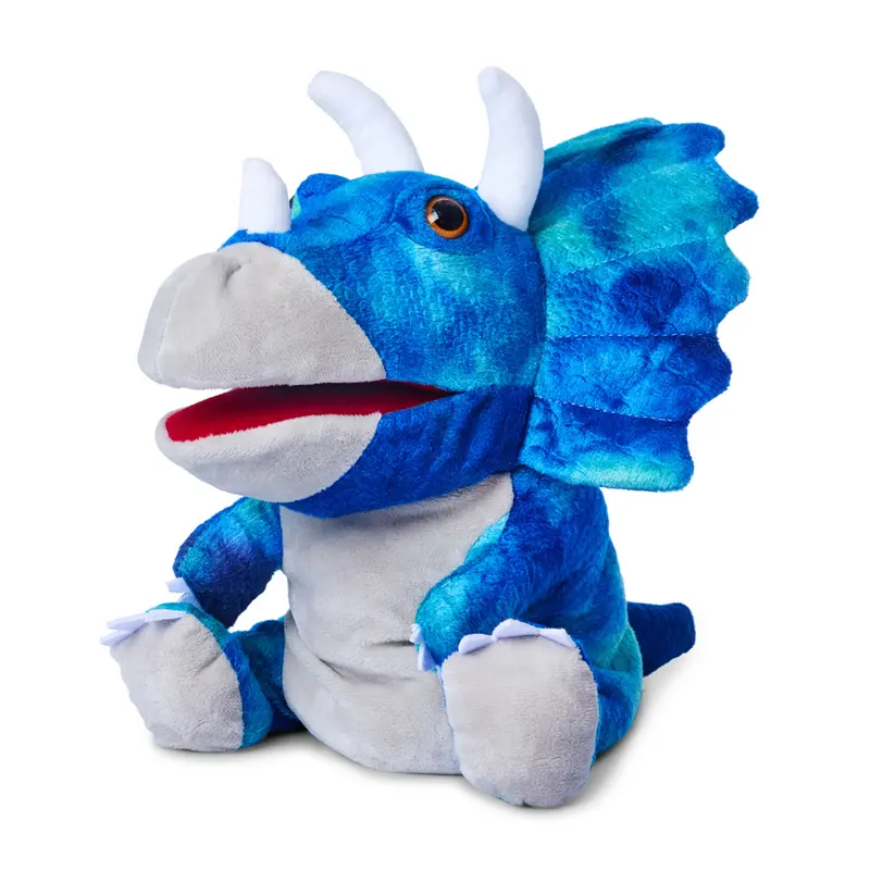 Johnco Triceratops Plush Hand Puppet – Interactive Toy 1