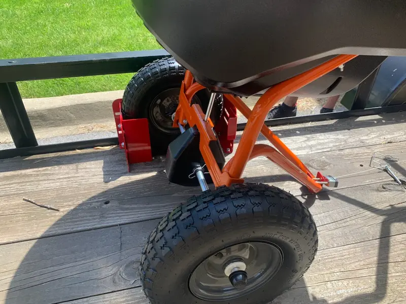 Jungle Boot Large: Dedicated Spreader Mounting Bracket For Lawn & Landscape Trailers 1