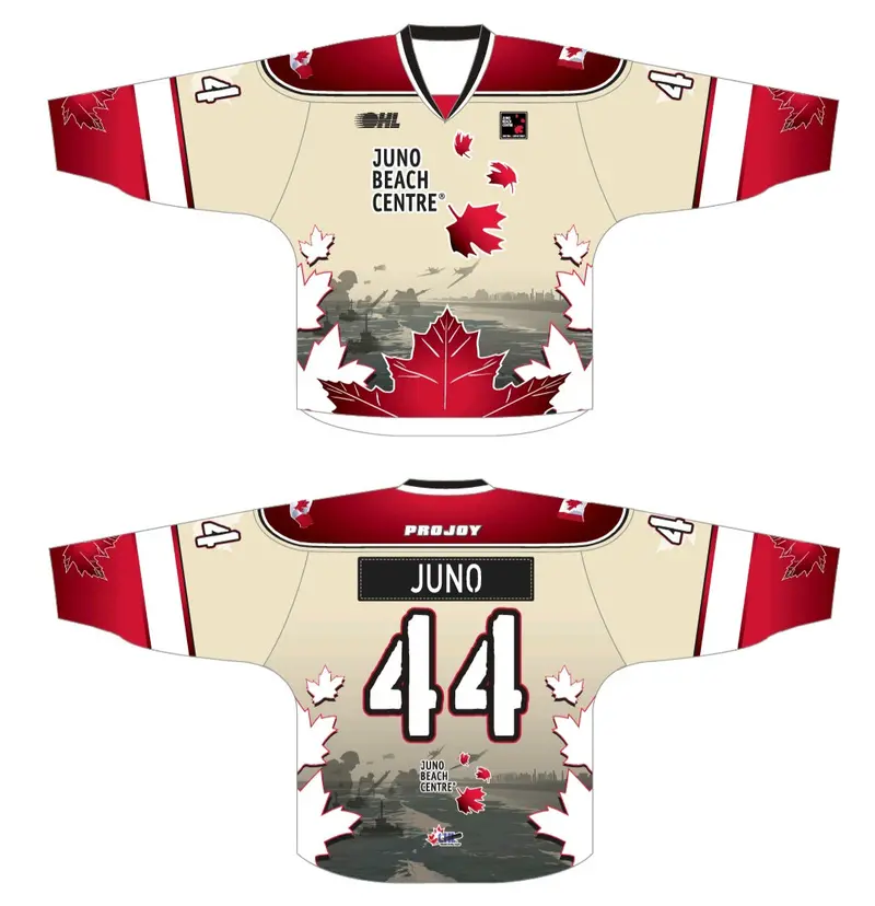 Juno Beach Centre Ohl Hockey Jersey – Special Edition Teamwear 1