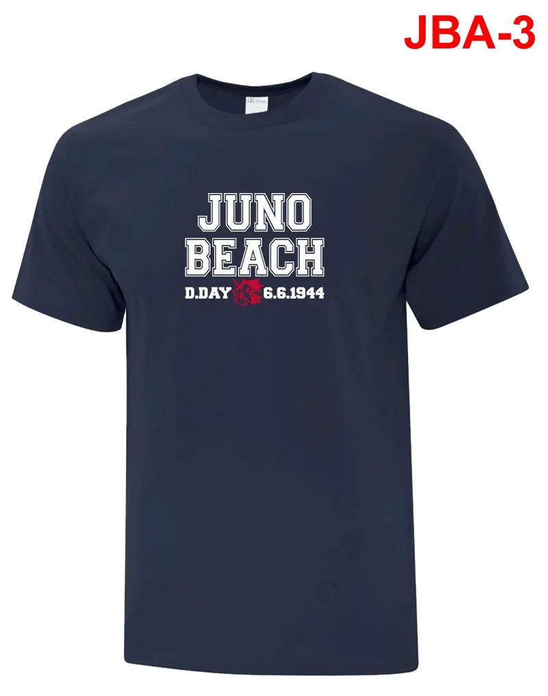 Juno Beach Navy Cotton T-Shirt – Classic Fit 1