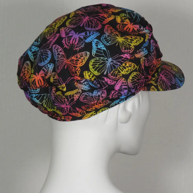Kabuki Taxi Cap – Vibrant Butterfly Print, Large Fit 1
